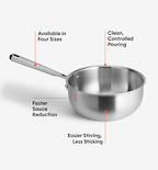 3 QT Stainless Steel Saucier