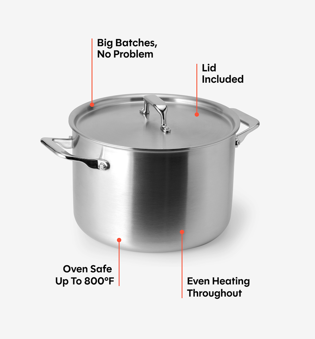 8 QT Stainless Steel Stockpot
