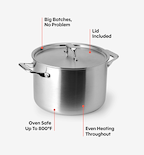 8 QT Stainless Steel Stockpot