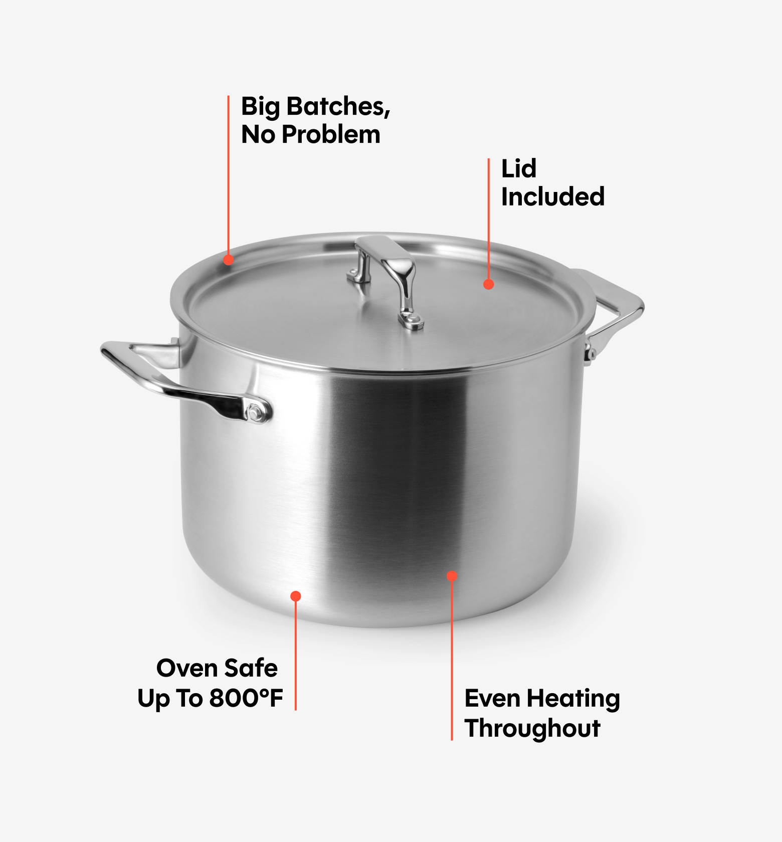 8 QT Stainless Steel Stockpot