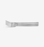 4-Piece Salad Fork Set - Brushed
