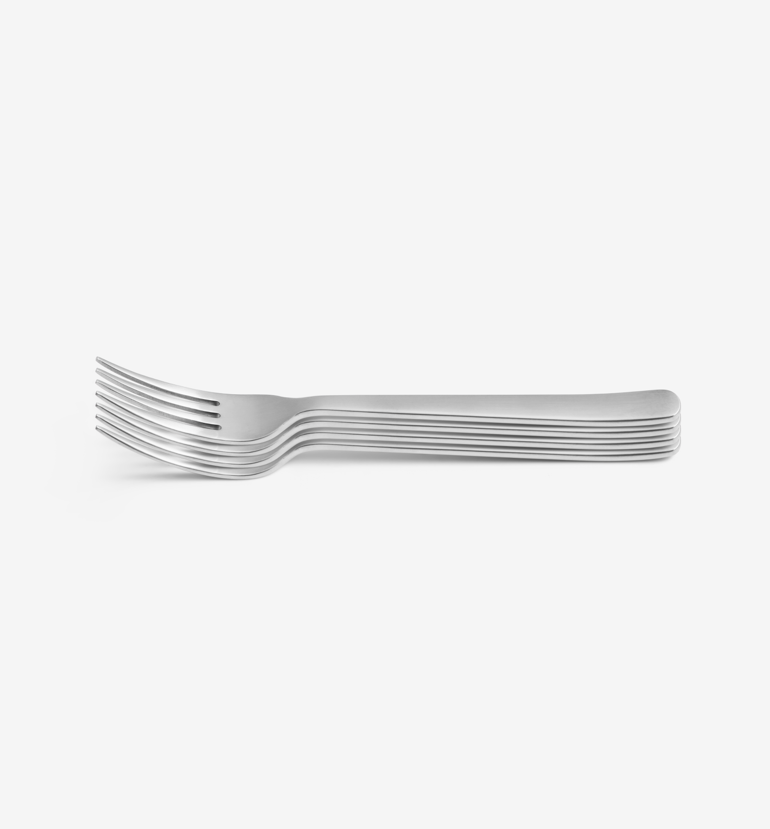 4-Piece Salad Fork Set - Brushed