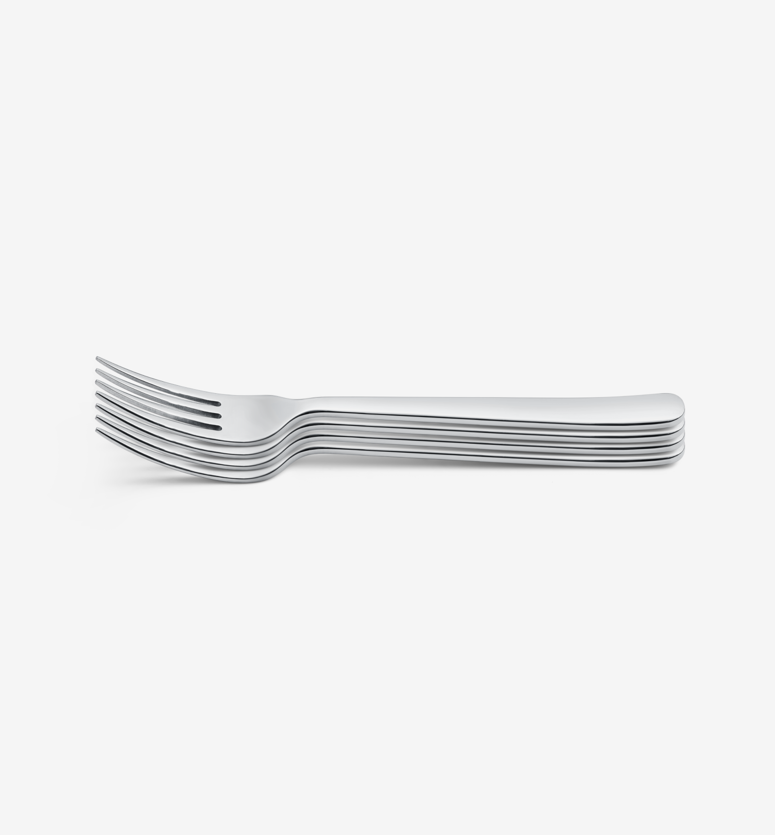 4-Piece Salad Fork Set - Polished