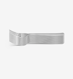 8-Piece Salad Fork Set - Brushed