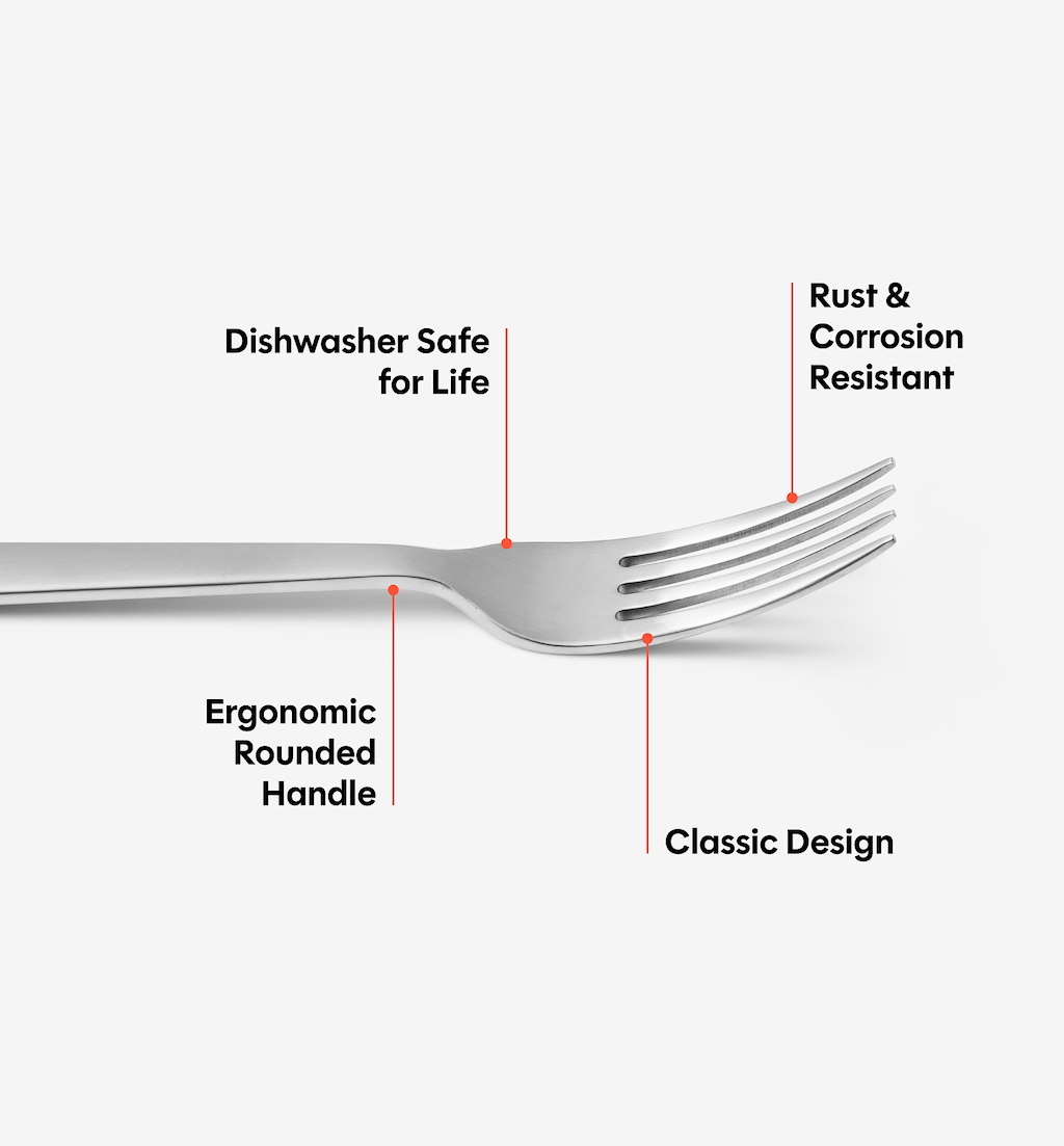 2-Piece Salad Fork Set - Brushed