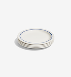 4-Piece Salad Plate Set - Blue