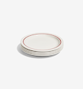4-Piece Salad Plate Set - Red
