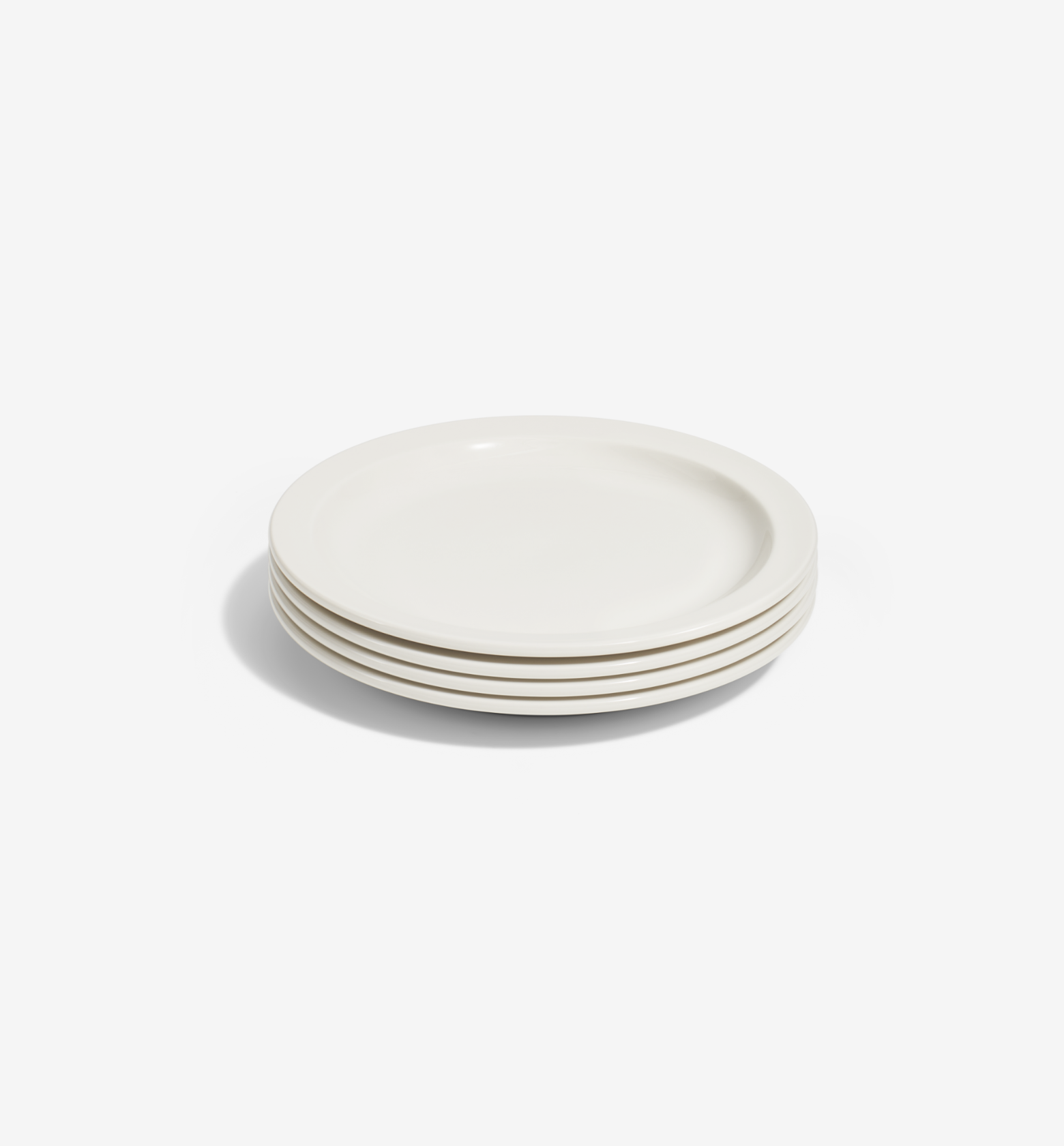 4-Piece Salad Plate Set - White
