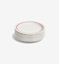 8-Piece Salad Plate Set - Red