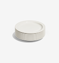 8-Piece Salad Plate Set - White