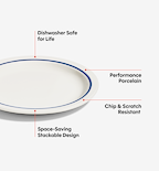 2-Piece Salad Plate Set - Blue