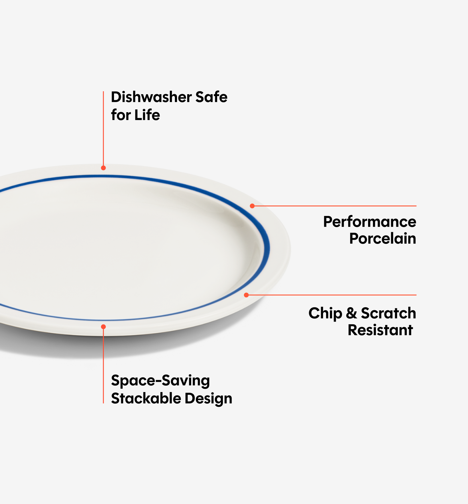 2-Piece Salad Plate Set - Blue