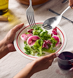 2-Piece Salad Plate Set - Red