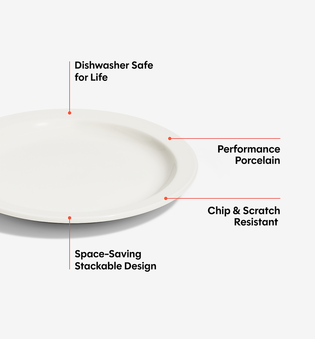 2-Piece Salad Plate Set - White