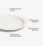 2-Piece Salad Plate Set - White