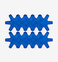 Misen blue silicone pan separators set of 8 arranged in grid