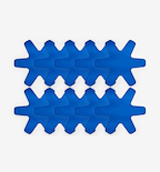 Misen blue silicone pan separators set of 8 arranged in grid