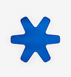Misen blue silicone pan protector with six-pointed star shape