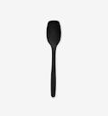 Black silicone spoon spatula kitchen cooking utensil