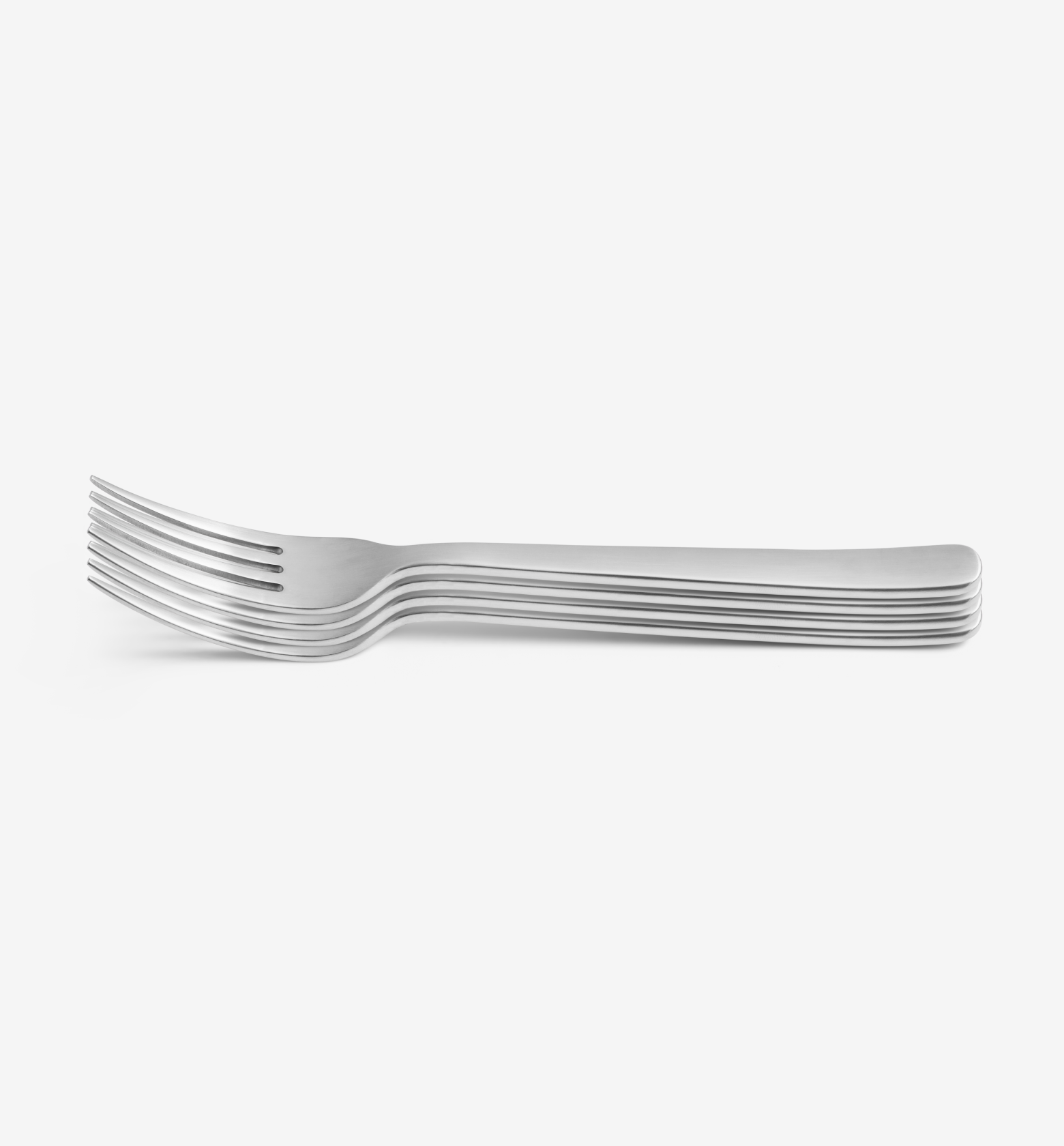 4-Piece Dinner Fork Set - Brushed