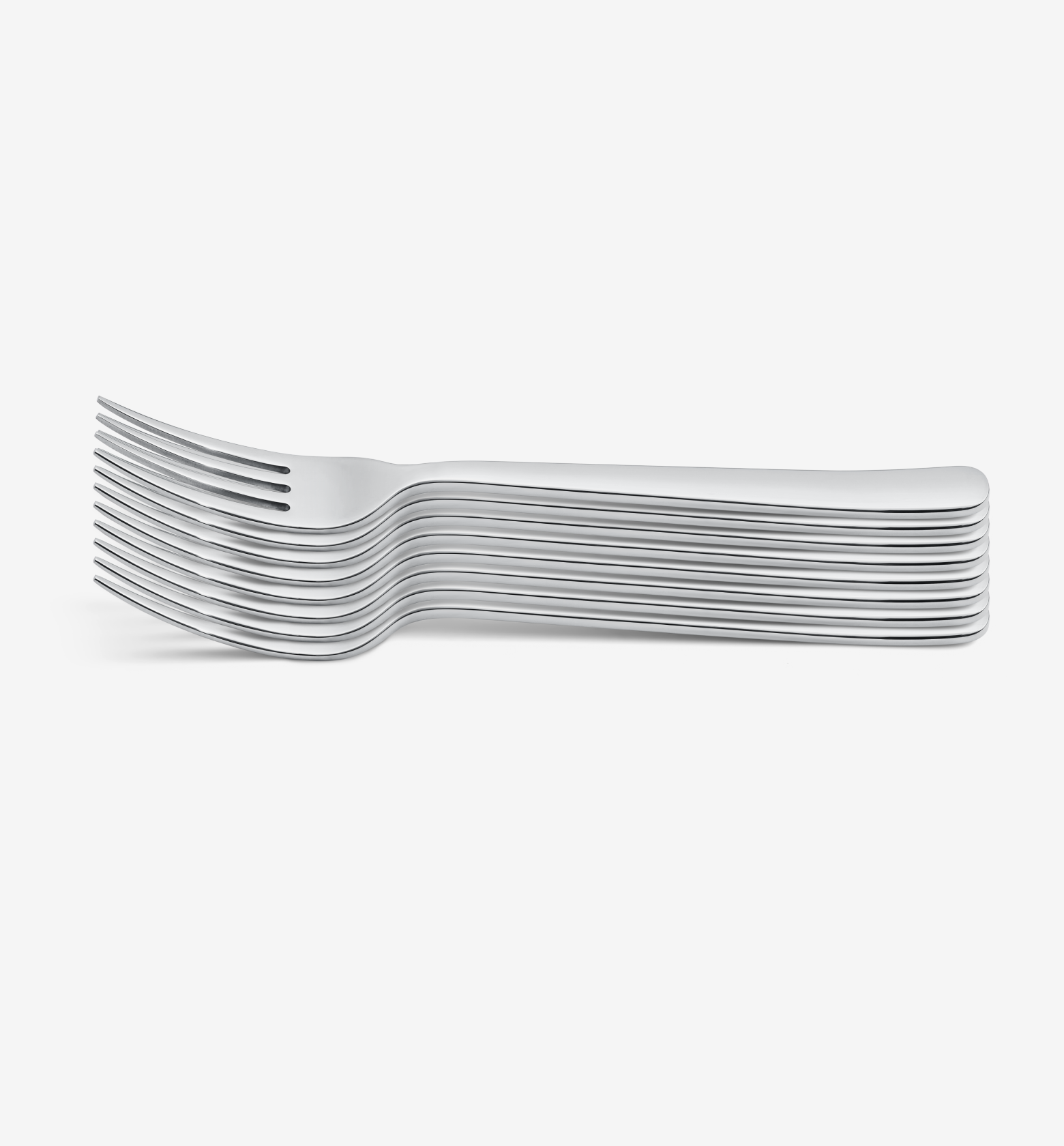 8-Piece Dinner Fork Set - Polished