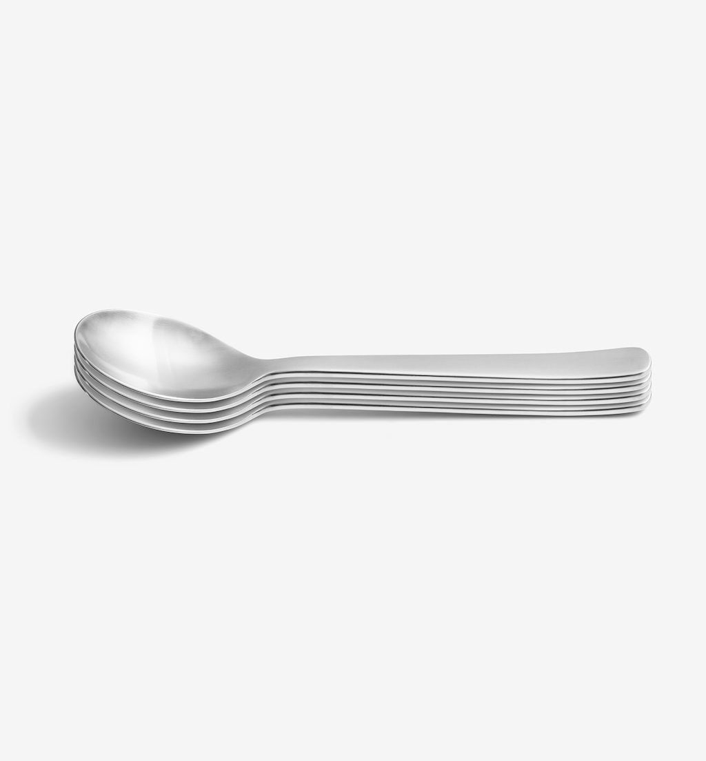 4-Piece Dinner Spoon Set - Brushed