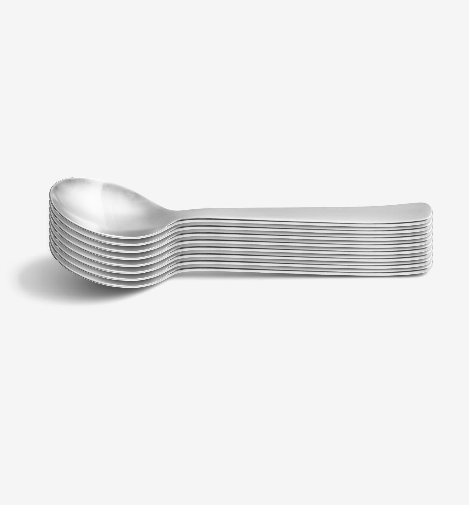 8-Piece Dinner Spoon Set - Brushed