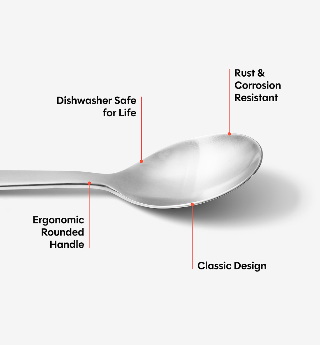 2-Piece Dinner Spoon Set - Brushed