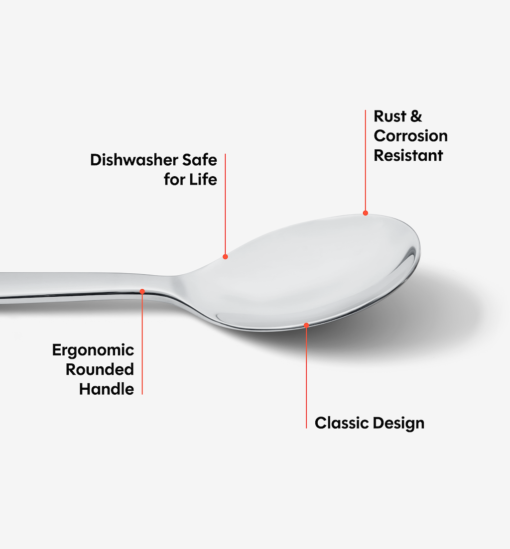 2-Piece Dinner Spoon Set - Polished