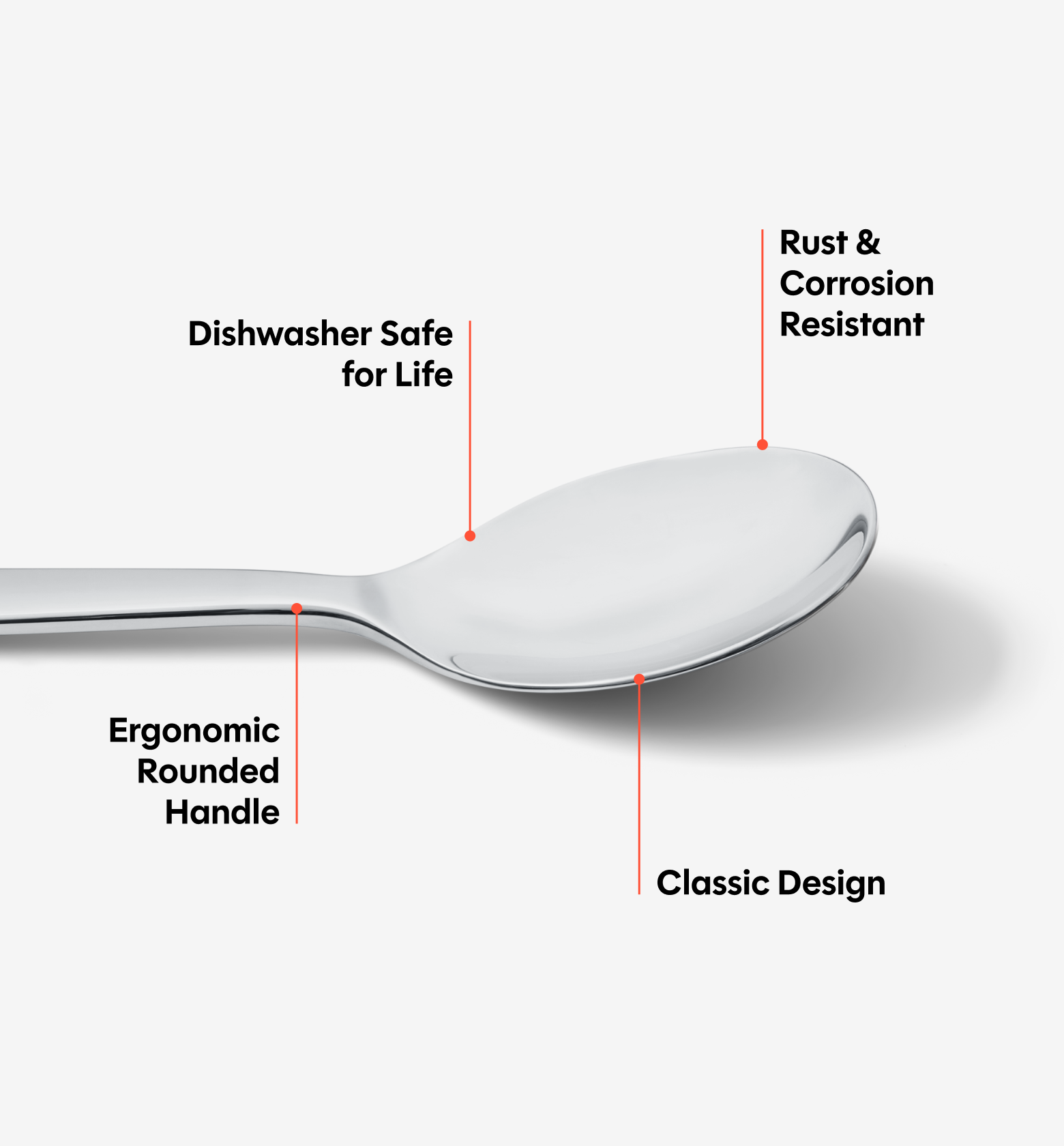 2-Piece Dinner Spoon Set - Polished