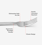 2-Piece Dinner Fork Set - Brushed