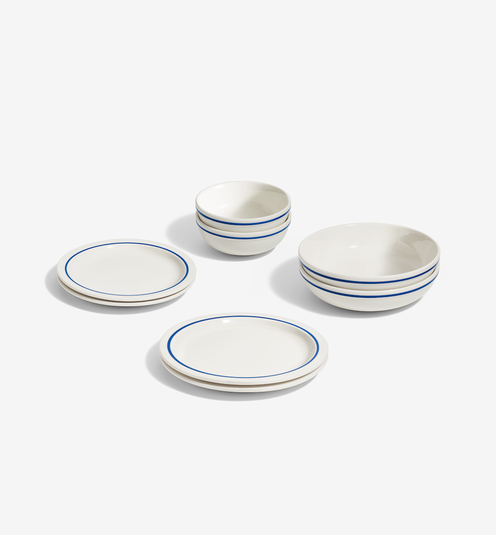 8-Piece Dinnerware Set (Serves 2) - Blue