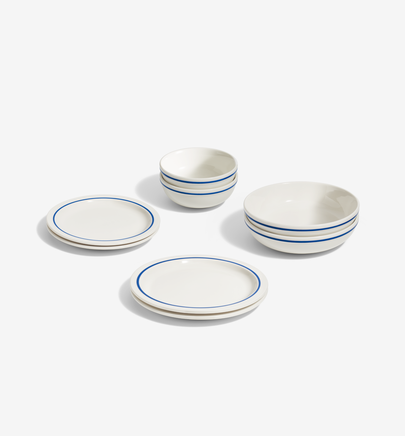 8-Piece Dinnerware Set (Serves 2) - Blue