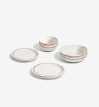 8-Piece Dinnerware Set (Serves 2) - Red