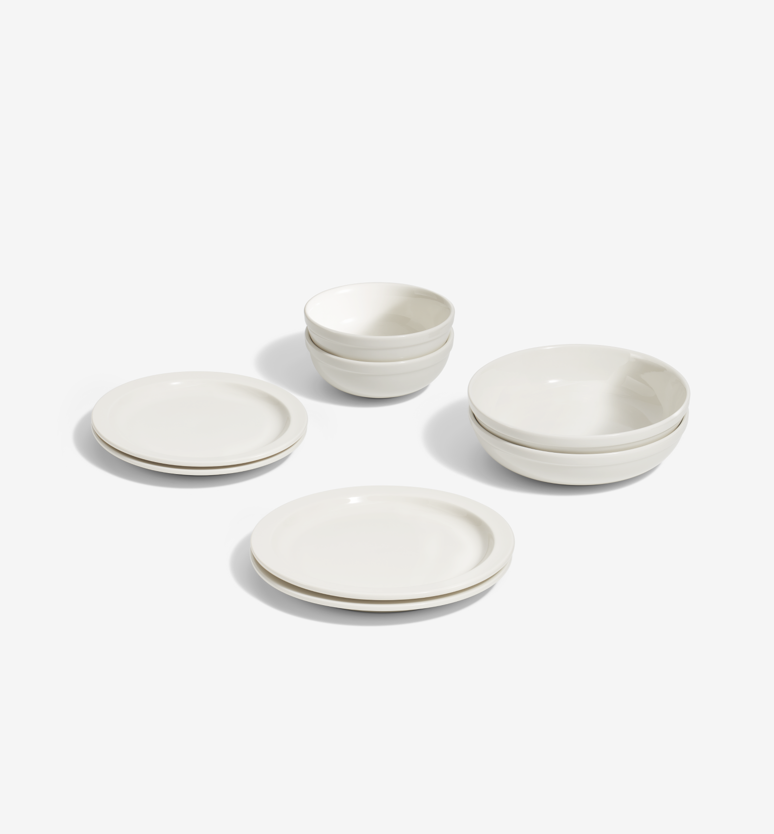 8-Piece Dinnerware Set (Serves 2) - White