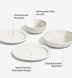 16-Piece Dinnerware Set (Serves 4) - White