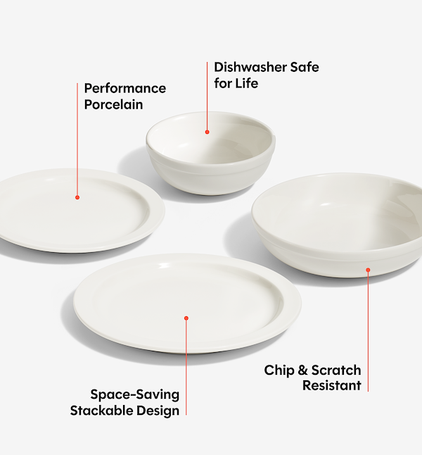 16-Piece Dinnerware Set (Serves 4) - White