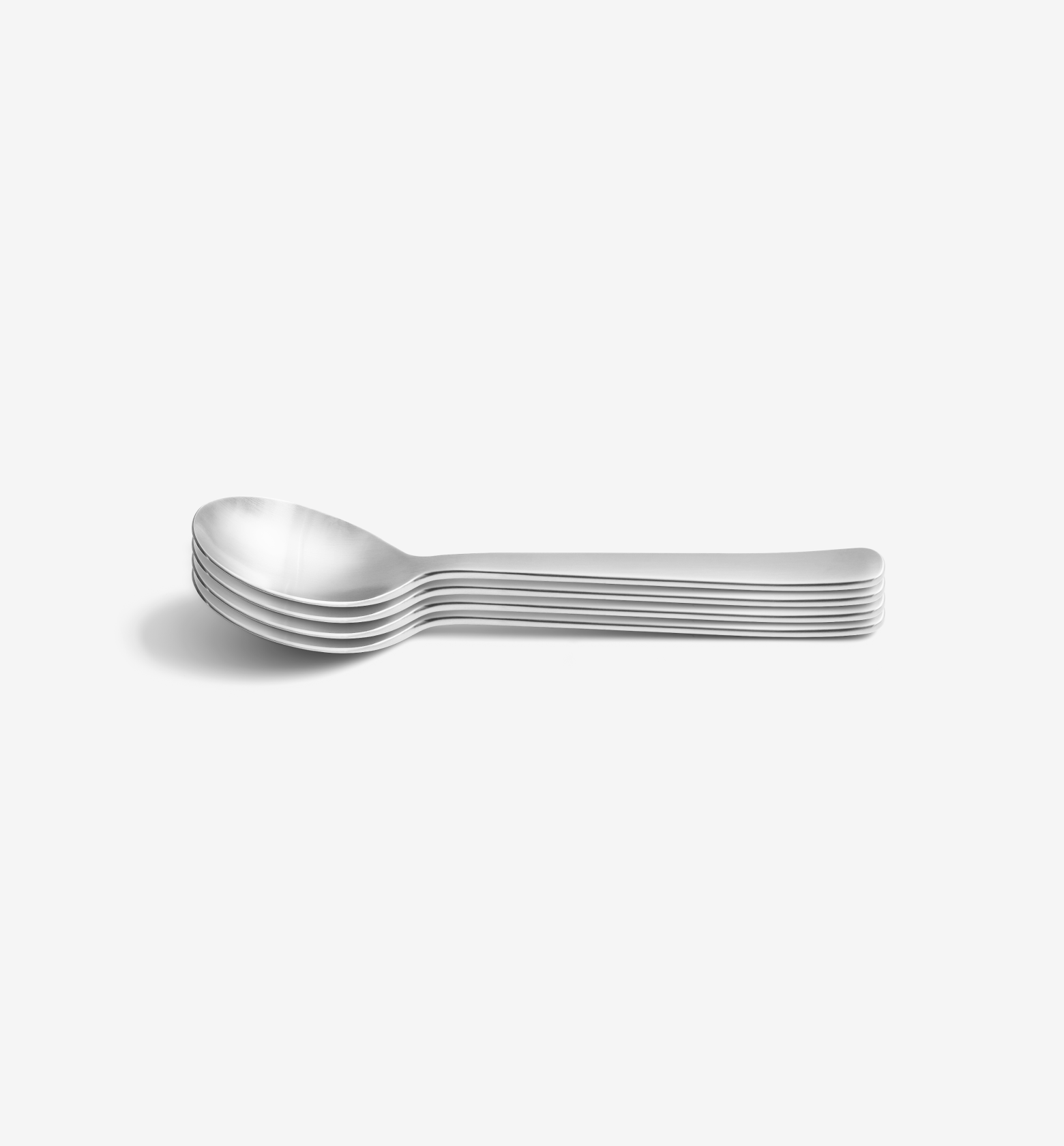 4-Piece Tea Spoon Set - Brushed