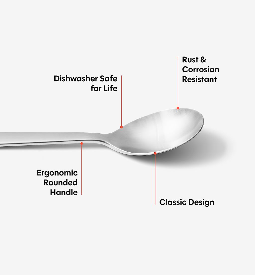 2-Piece Tea Spoon Set - Brushed