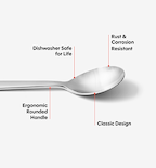2-Piece Tea Spoon Set - Brushed