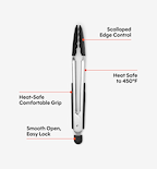 Silicone Tongs - Black