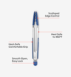 Silicone Tongs - Blue