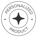 Personalized product badge seal with star emblem