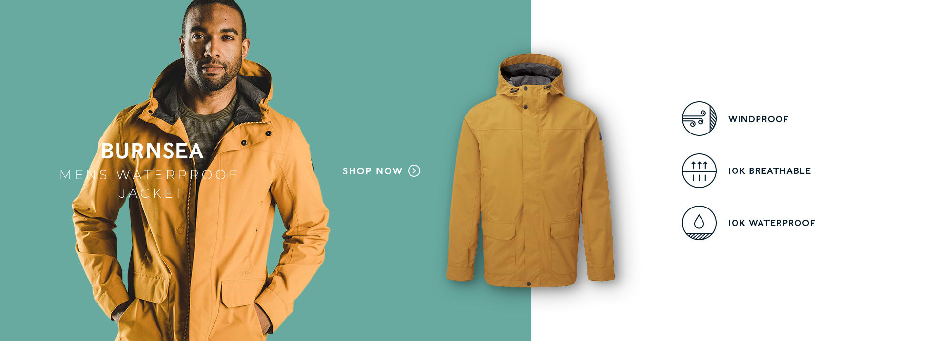 Burnsea Mens Waterproof Jacket