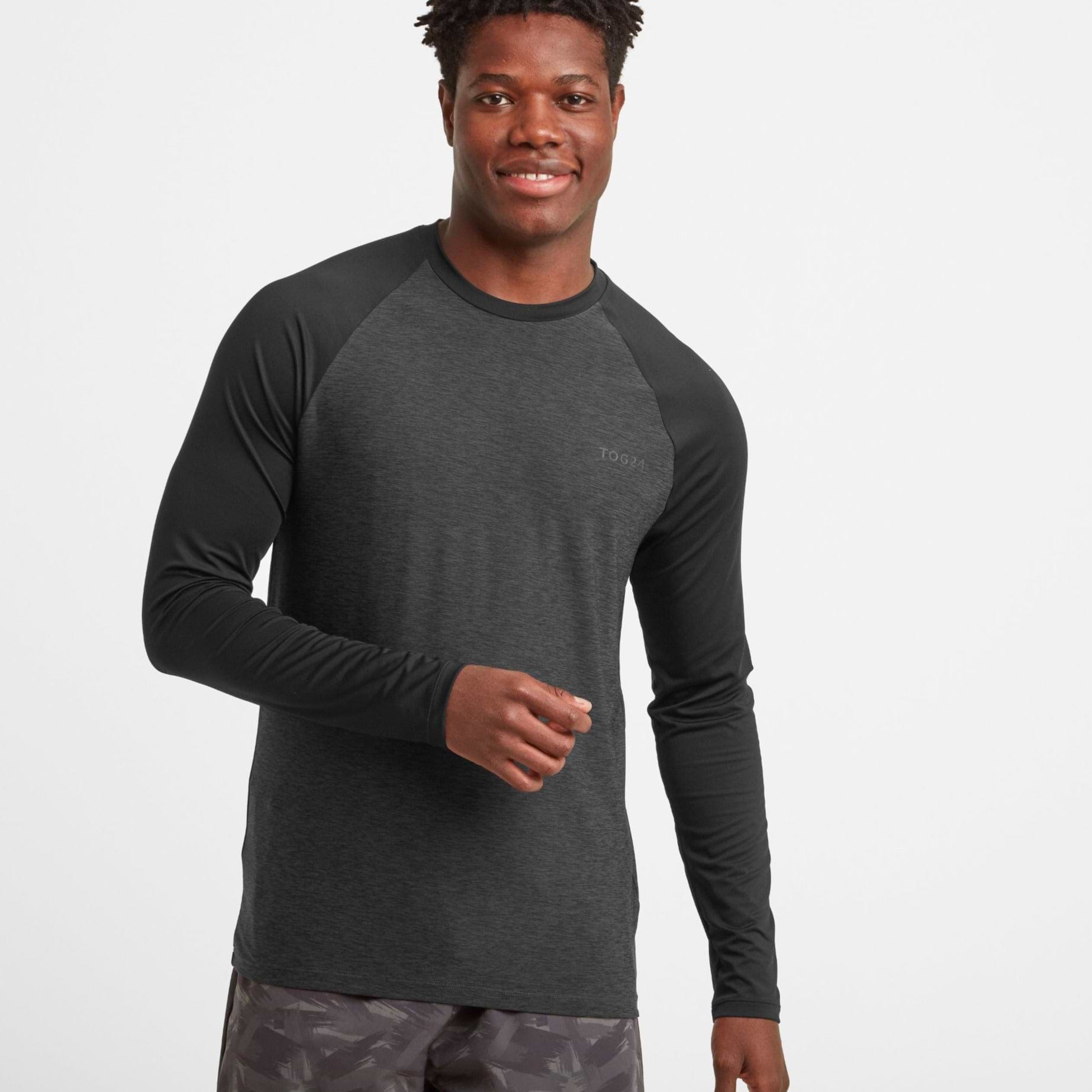 Baldwin Mens Long Sleeve Tech T-Shirt - Black