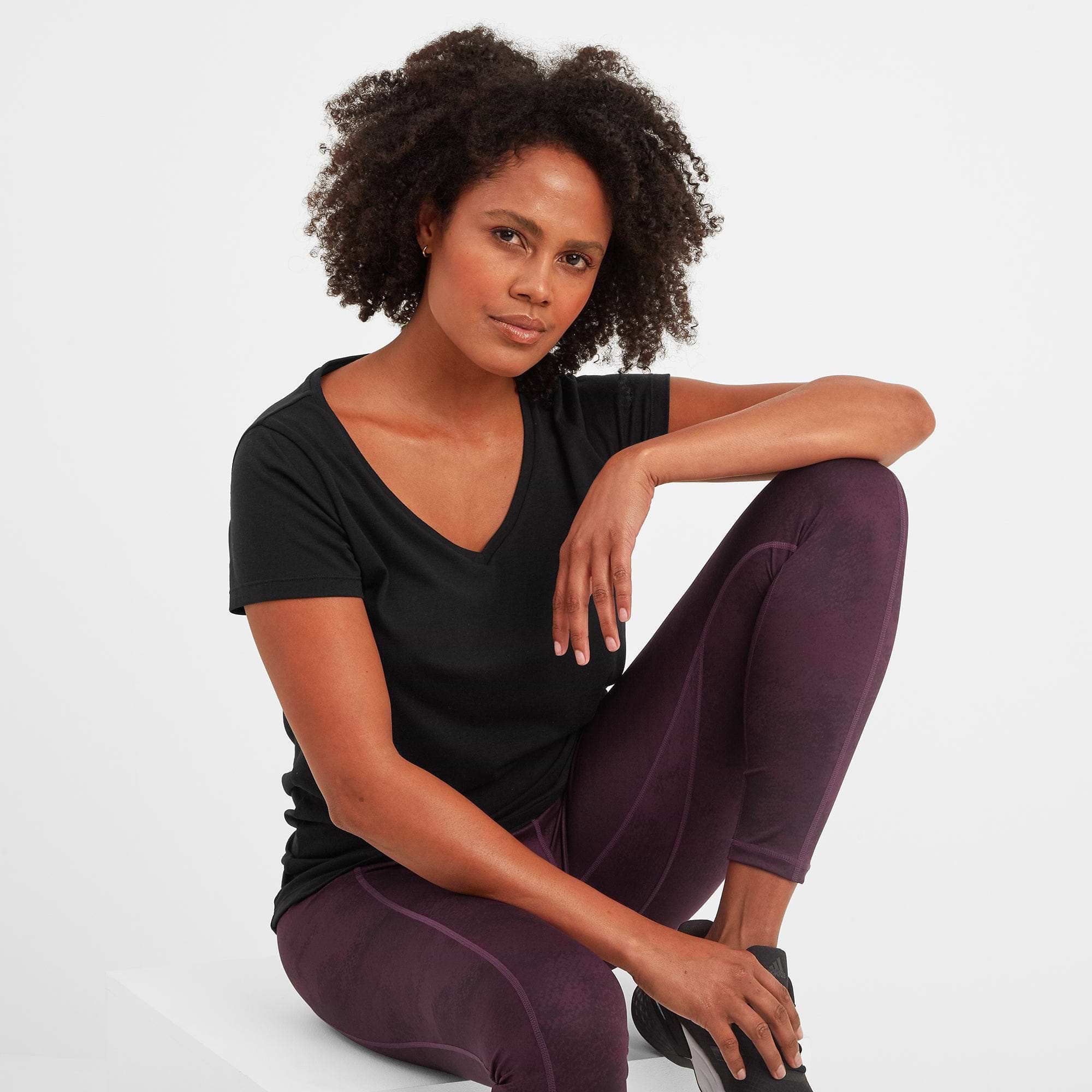 Dunswell Womens Tech T-Shirt - Black