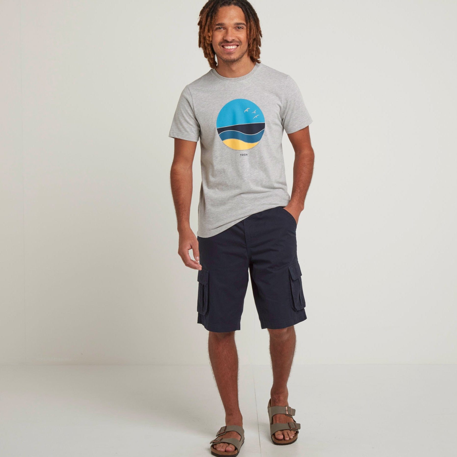 Farrow Mens Cargo Shorts - Midnight