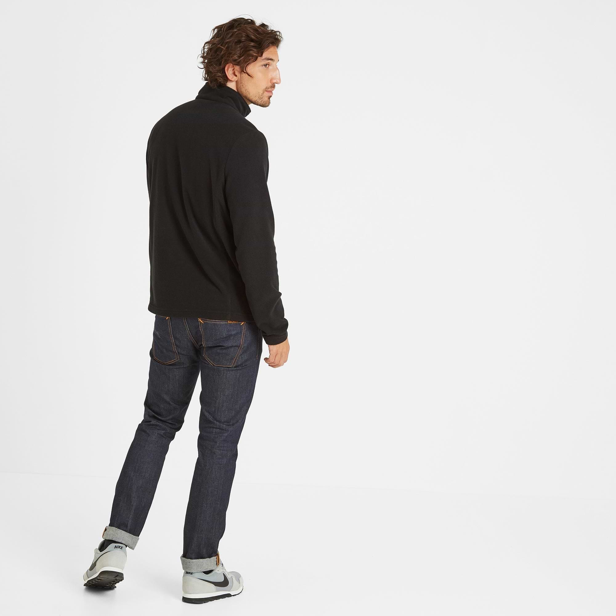 Shire Mens Fleece Zipneck - Black