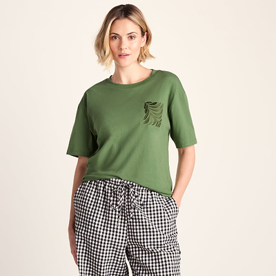 Wave Womens Premium Supersoft Relaxed Fit T-Shirt - Dark Orchid