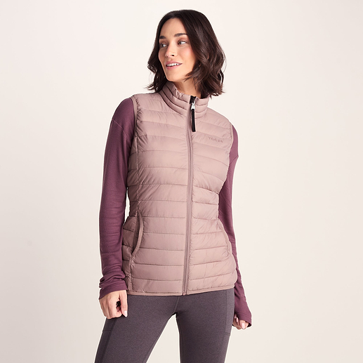 lightweight gilet women's long